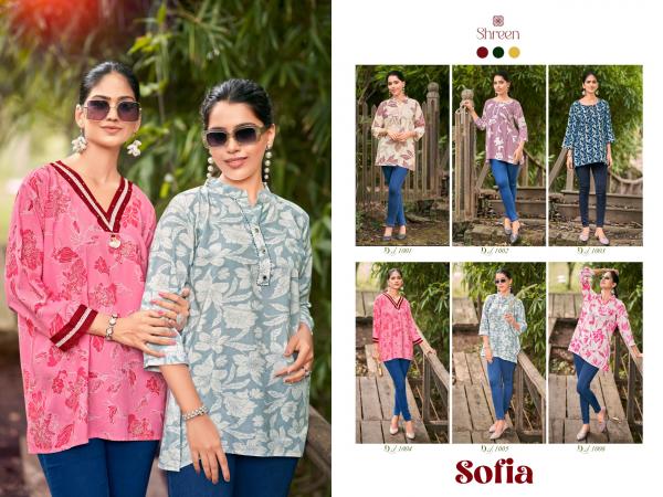 Shreen Sofia Vol 1 Western Rayon Printed Tunic Collection